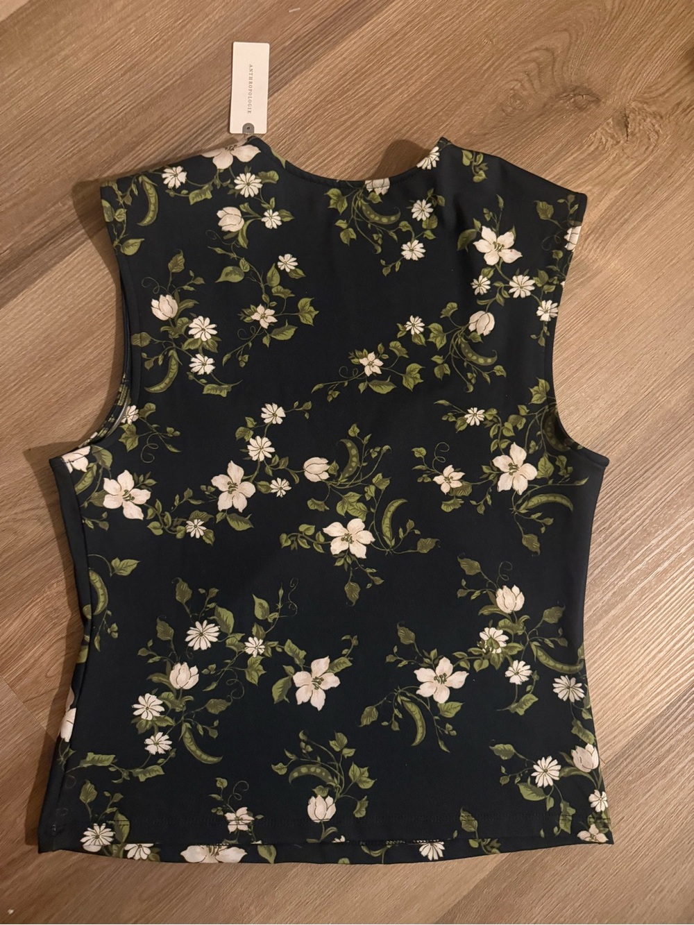 Maeve Black Floral Tank Top - Picture 6 of 9